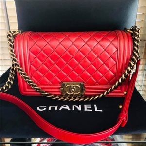Authentic Chanel Boy Bag